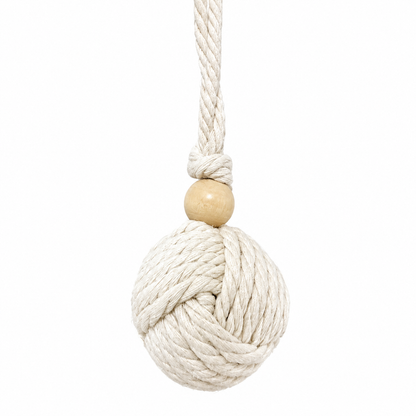 MacraMeow Handcrafted Large Macrame Hammock Cat – Side Tassels, Boho Charm